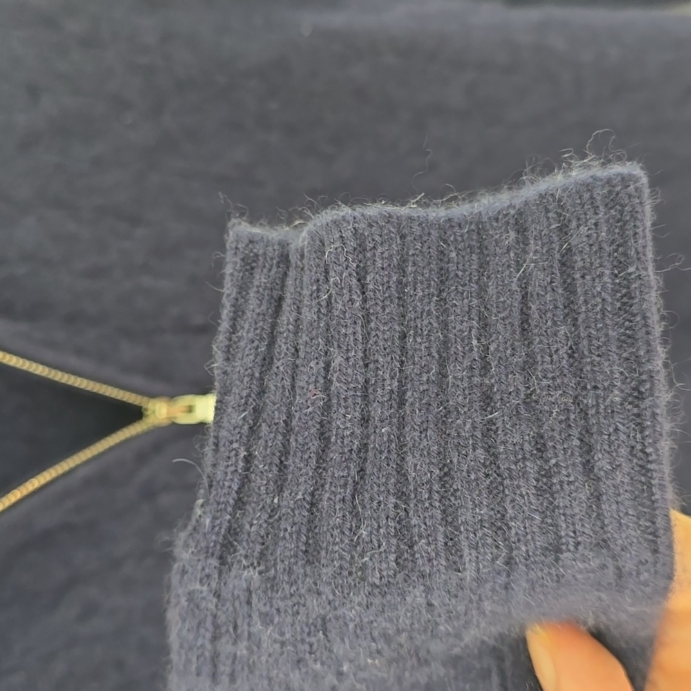 RALPH LAUREN B Label Knitted Cashmere Sweater Navy Blue Size M - Picture 4 of 13